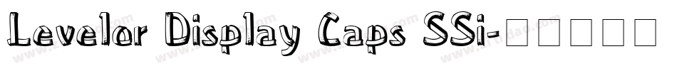 Levelor Display Caps SSi字体转换